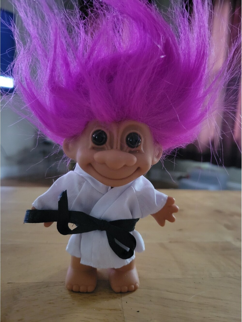 Vintage Russ Karate Troll Doll 5” Sports Troll Martial Arts Figure 1990s